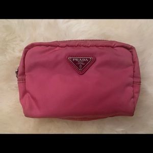 Prada nylon cosmetic case pouch travel bag